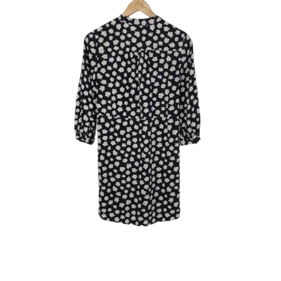 KATE SPADE Mini Faye 100% Silk Floral Print Shirt Dress Women's Size XXS - Picture 8 of 15